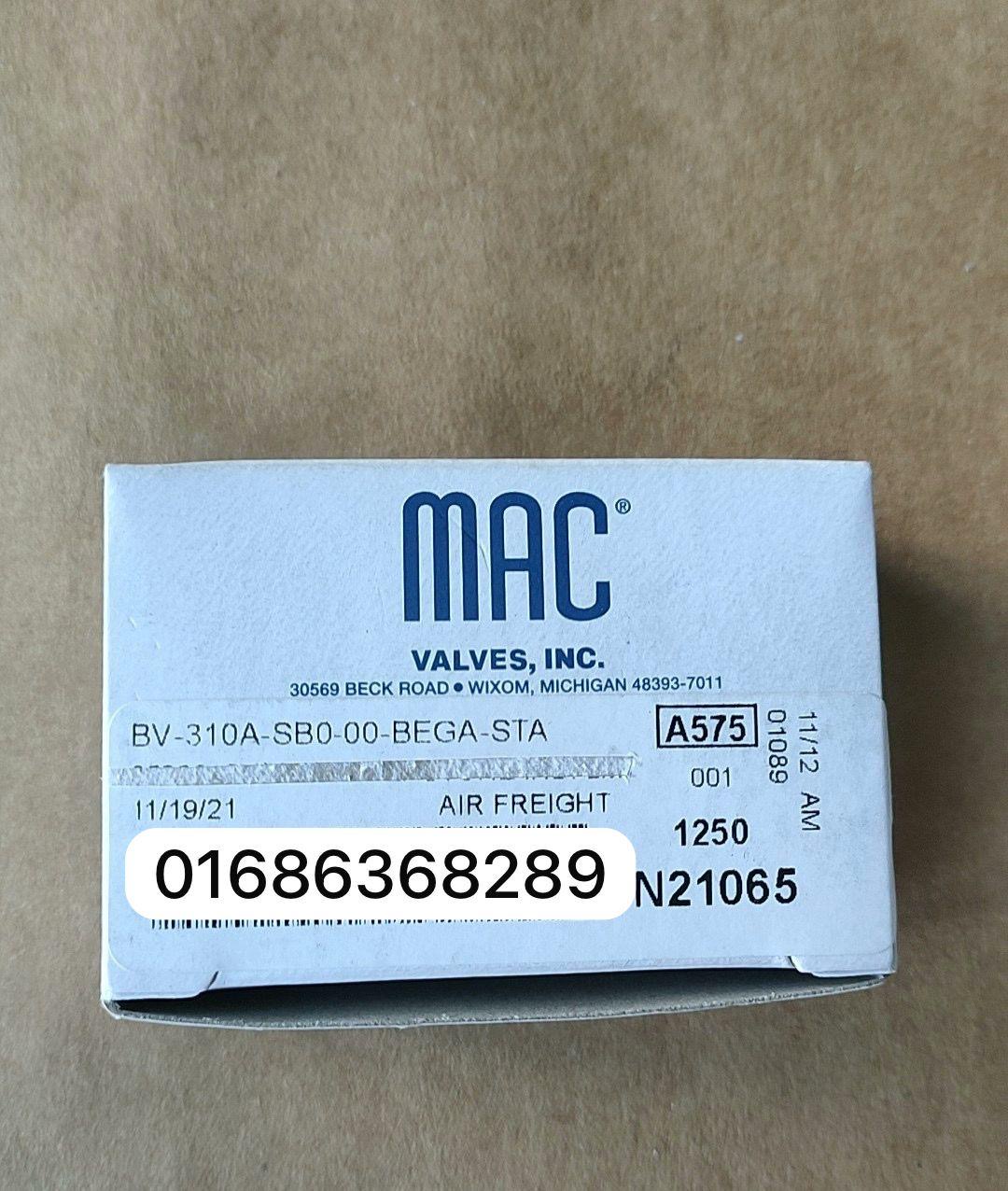 MAC BV-310A-SB0-00-BEGA-STA Solenoid Valve