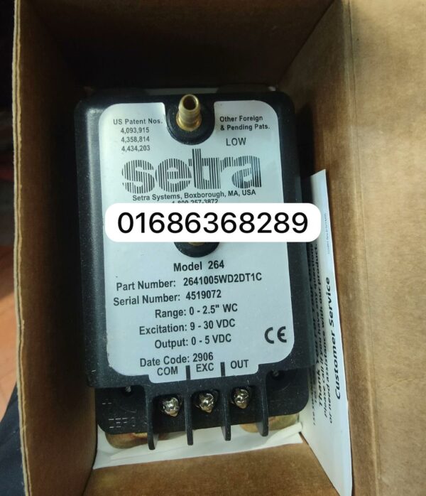 Setra 264 HVAC Differential Pressure Sensor