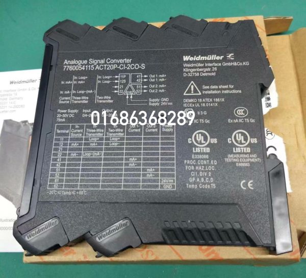 Weidmuller  7760054115 ACT20P-CI-2CO-S  Analogue Isolating Amplifier