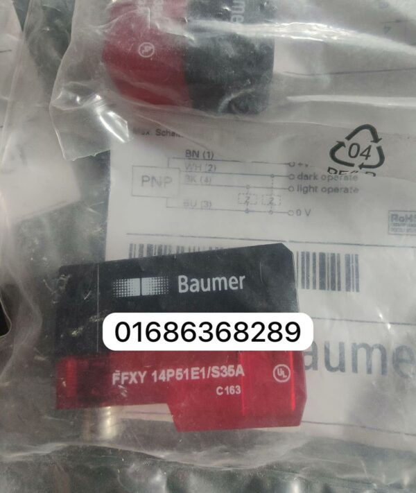 Baumer FFXY 14P51E1/S35A Diffuse Reflective Photoelectric Sensor