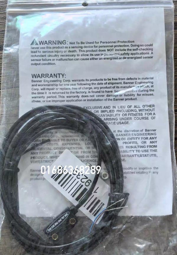BANNER DQ126E 85772 Photoelectric Sensor