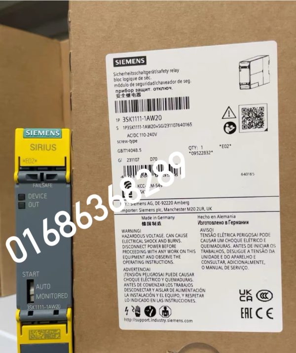 Siemens 3SK1111-1AW20 SIRIUS Safety Relay