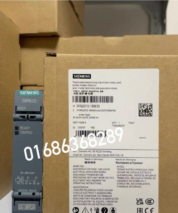 Siemens 3RN2010-1BW30 Thermistor Motor Protection Relay