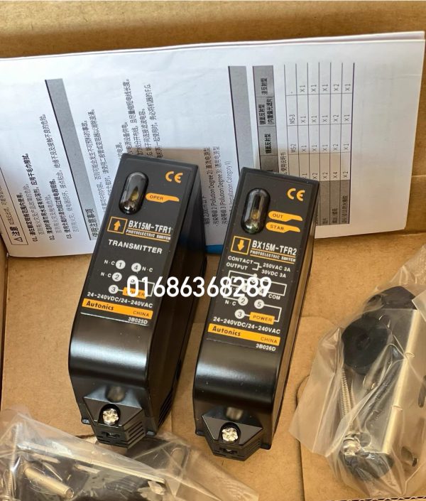 Autonics BX15M-TFR Through-beam type Universal AC/DC Photoelectric Sensors