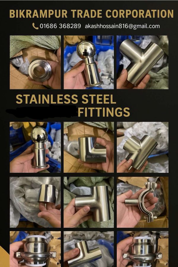 SS Stainless Steel Fluid Control Fittings Supplier in Bangladesh