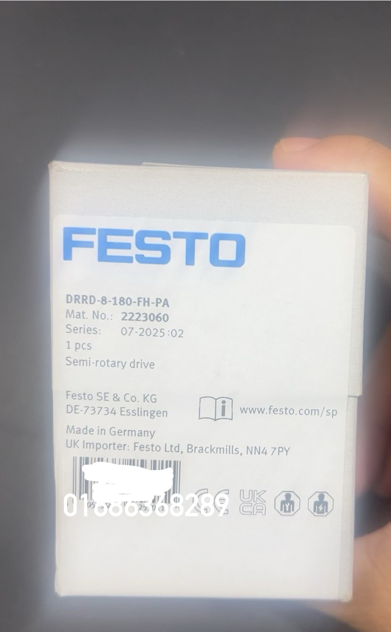 Pneumatic Semi rotary drive DRRD-8-180-FH-PA 2223060