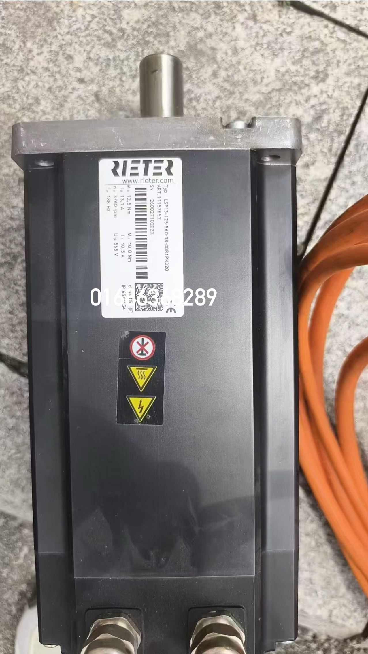 RITER LSP13-125-560-38-00R1PK320 Servo Motor